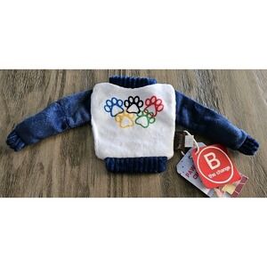 B The Change "Paw-Lympics" Dog Toy Crinkle Squeak Shirt Small